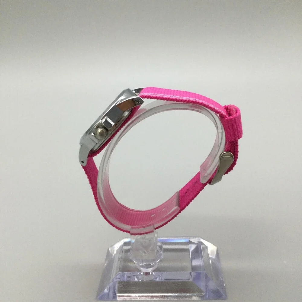 Timex Girls Watch 31mm Floral Dial Pink Nylon Indiglo WR 30M New Battery